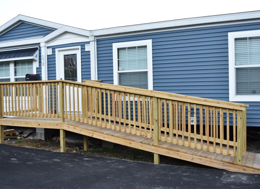 Buckhannon, WV - Closeup View of the Front Entrance of the Abel Insurance Group Office in Buckhannon West Virginia